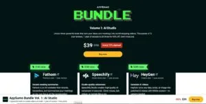 3 Top AI Video Tools for $39 (Saving 95% Off) - AI Studio Bundle from Appsumo