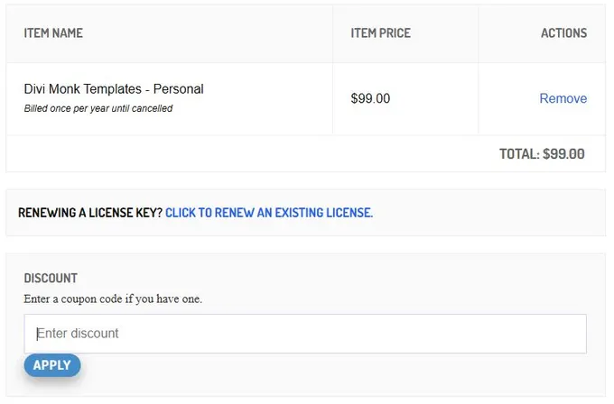 How to apply Divi Monk Coupon